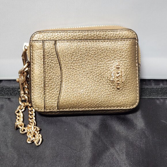 Coach Charlie Carryall tote Chalk color EUC with Coach Gold zip card case - Picture 14 of 16